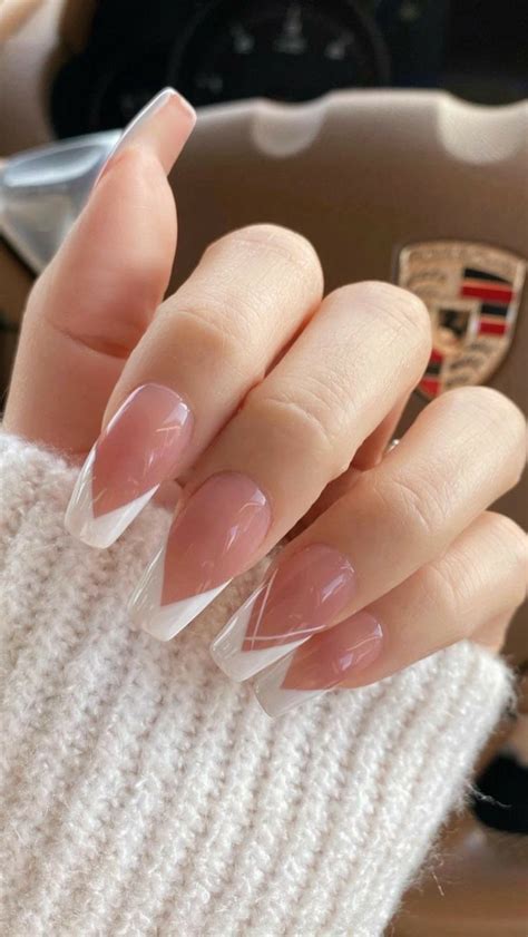 French Tip Acrylic Nails Simple Acrylic Nails Acrylic Nails Coffin