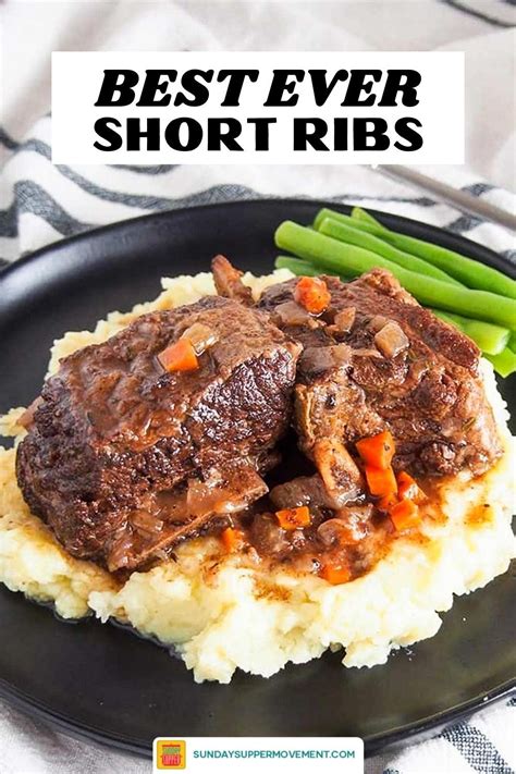 Easy Slow Cooker Beef Short Ribs Recipe | Sunday Supper ...