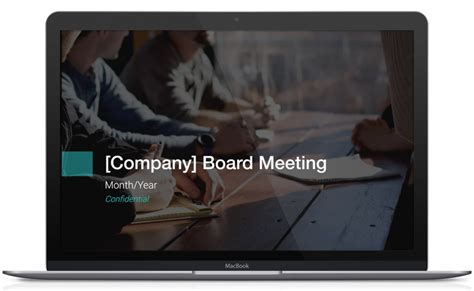 Board Meeting Presentation Template — Slidebean