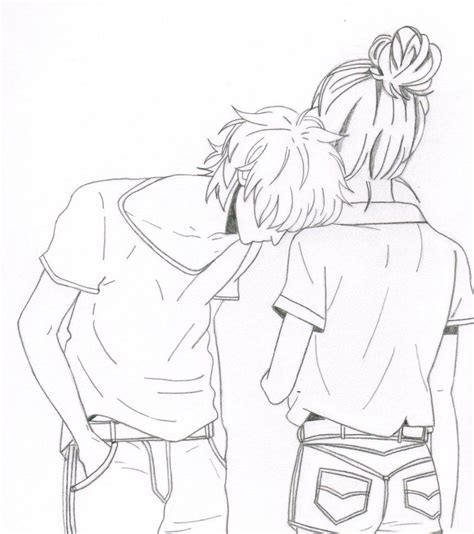 Cute Anime Couple Drawing Step By Step