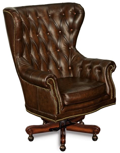 Hooker Furniture Ec Genuine Leather Executive Chair And Reviews Wayfair