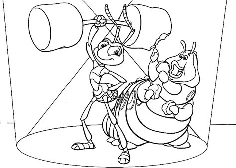 19 a bug's life printable coloring pages for kids. A bugs life to print for free - A Bugs Life Kids Coloring ...