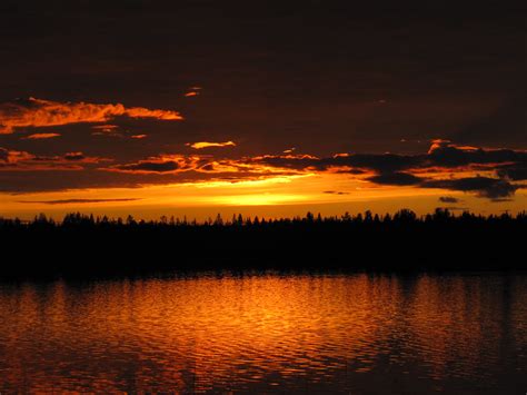 Sunset In Lapland In Summer In Lapland We Have 24 Hour Day Flickr