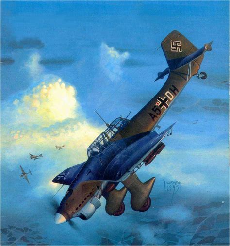 Junkers Ju 87b 1 Stuka By Jaroslaw Wróbel Aviones De Combate Arte