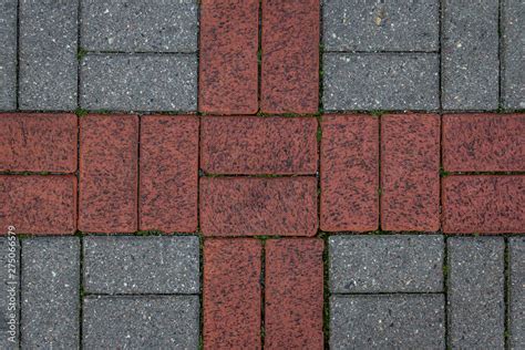 Concrete Tile Texture City Pavement Background Abstract Stone Brick Pattern Street Sidewalk