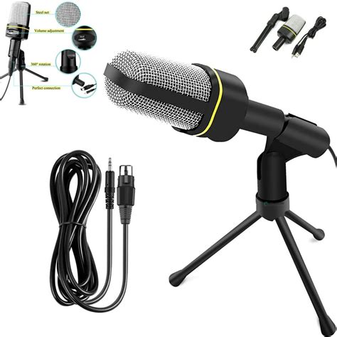 35mm Desktop Microphone With Tripod Anti Interference Computer