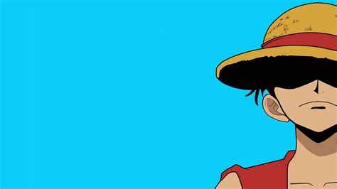 Wallpaper One Piece Simple Background Monkey D Luffy 1920x1080