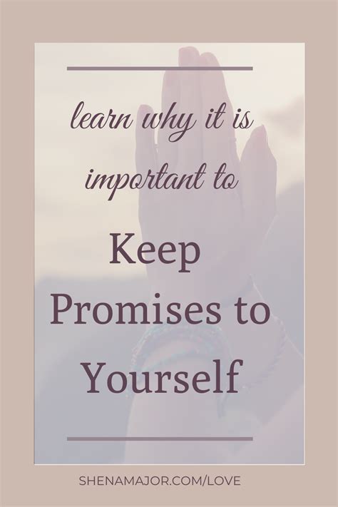 Learn To Keep Promises To Yourself Self Love Unhealthy Relationships