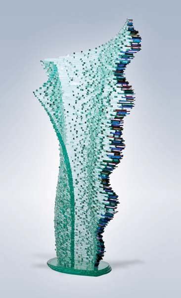Gundi Vaviani Finch Glass Art Sculpture Hand Blown Glass Glass Sculpture