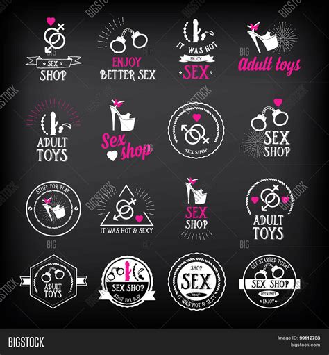 Sex Shop Logo Badge Vector And Photo Free Trial Bigstock Free Nude Porn Photos
