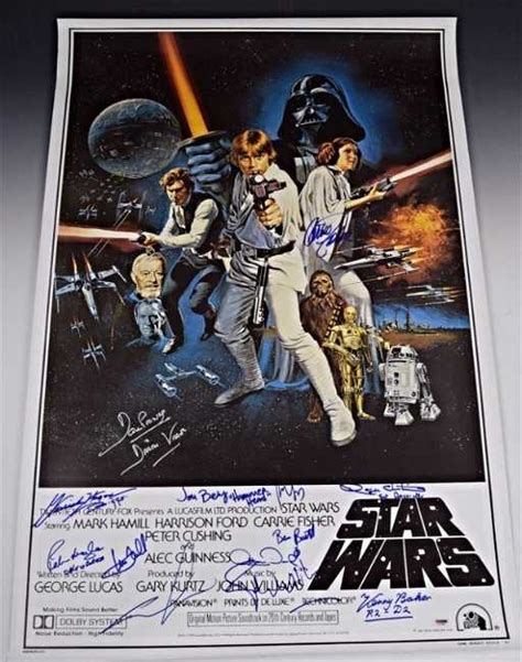 Star Wars Cast Signed Poster