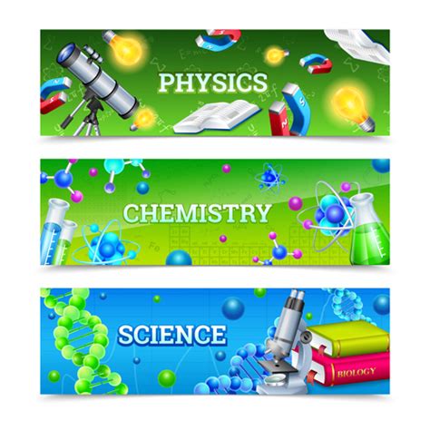Science Experiment Banner Vector 01 Vector Banner Free Download