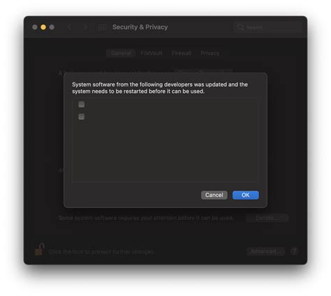kernel extensions - Blank descriptions in kext enable dialog - Ask