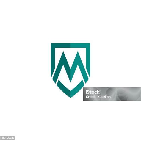 M Harfi Logo Şablon Vektörü Stok Vektör Sanatı And M Harfi‘nin Daha Fazla