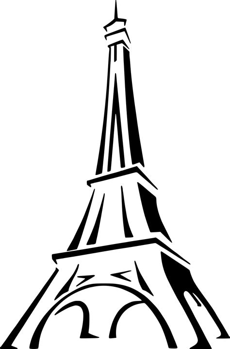 Eiffel Tower Drawing For Kids Free Download On Clipartmag