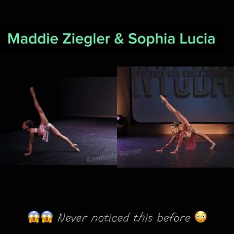 Maddie Ziegler And Sophia Lucia Same Moves Side By Side Dancemoms