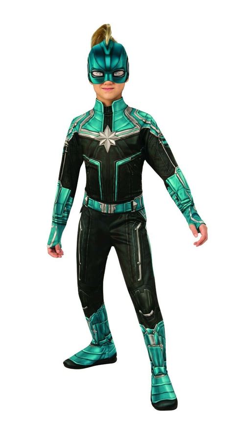 Rubies Captain Marvel Kree Suit Superhero Kids Child Halloween Costume