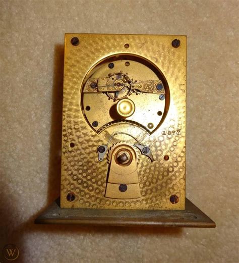 Antique Boston Clock Co Carriage Clock Movement Dated 1887 1870074722