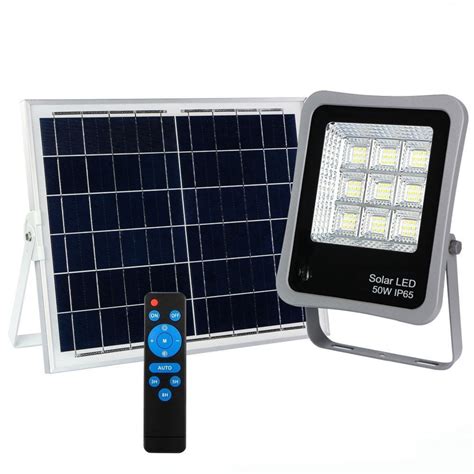 Outdoor Solar Floodlight With 50w Led Spotlight All In Solar