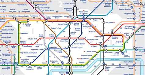 Commonest Words London Tube Map Quiz