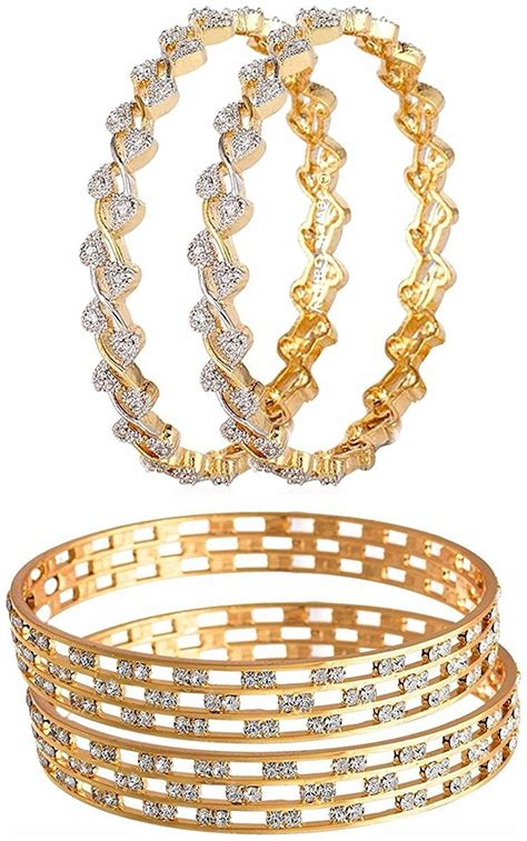 Buy Youbella Jewellery Traditional Gold Plated Combo Of Bracelet
