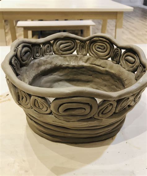 Coiled Bowl Pottery Bowl Hand Built Pottery Pottery
