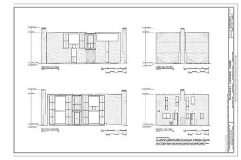 His architecture is always playing with light in harmony, and lighting is one of my strong. Elevations - Margaret Esherick House, 204 Sunrise Lane ...