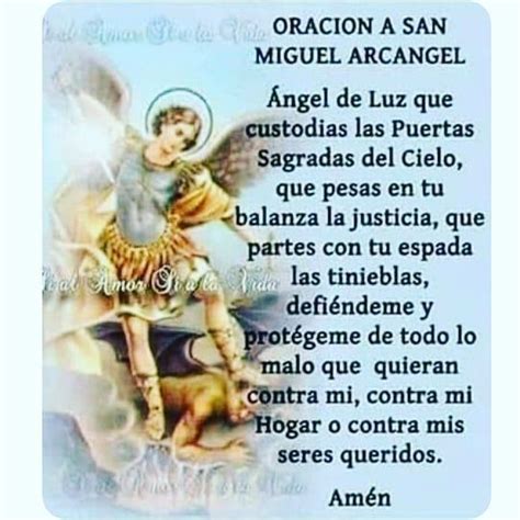 Oración A San Miguel Arcángel En Su Dia