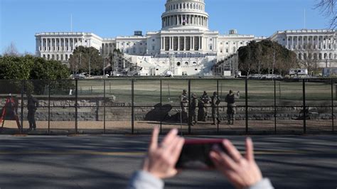 Non Scalable Fence Erected Around Capitol As More National Guard Members Arrive In Dc