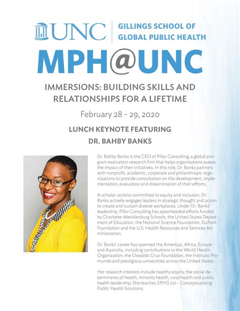 mph unc immersions building skills and relationships for a lifetime unc gillings school of