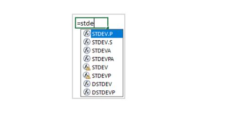Rumus Standar Deviasi Sampel Di Excel : Function Cara Cepat Menghitung