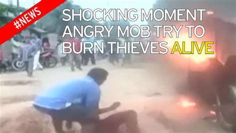 teenage thieves almost burned alive by angry mob for trying to steal woman s handbag world