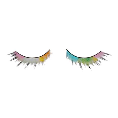 rainbow feather L false eyelashes | Eyelashes, False eyelashes, Lip ...