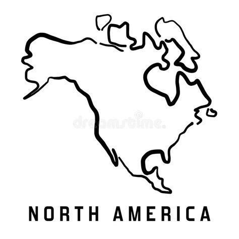 Is the us capitol and home to some of the most famous sites and national treasures in america, from the white house and the capitol. North America outline stock vector. Illustration of ...