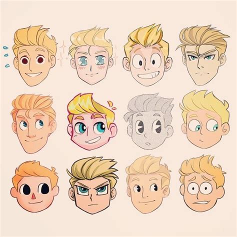 Cartoon Male Hairstyles Hairstyle Catalog