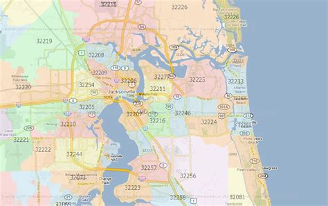 Jacksonville Fl Zip Code Map ~ Afp Cv