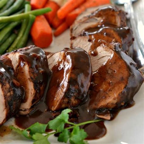 Quick and easy pork tenderloin infused with subtle southwestern flavor. Crock Pot Pork Tenderloin With Balsamic Sauce | Just A Pinch