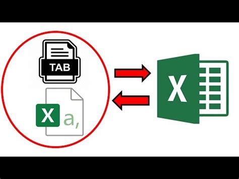 Comment Convertir Un Fichier Csv Tab Ou Texte Au Format Excel Youtube