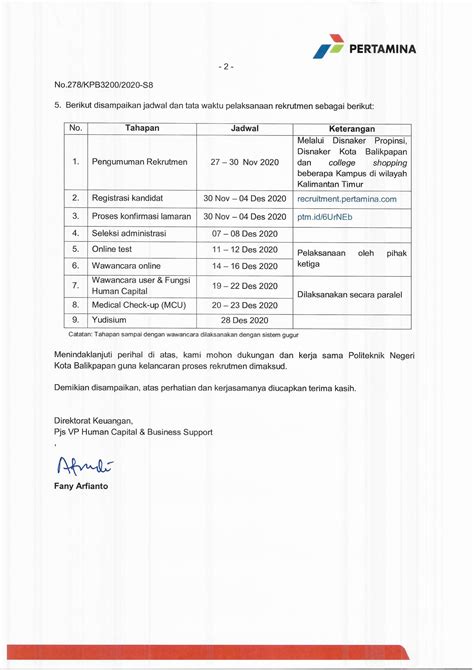 Kamu adalah aset yang sangat berharga yang akan mengaakselerasi pencapaian visi pertamina untuk menjadi perusahaan migas nasional kelas dunia. Loker Kernet Pertamina - TerminalHRD - Lowongan Kerja Pertamina Foundation (2020) : Salah satu ...