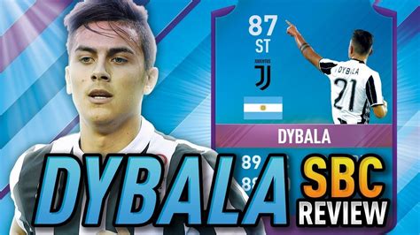 I will do that sbc any way as he is one of my real life fav. Fifa 17 SBC (87) Dybala Player Review - YouTube