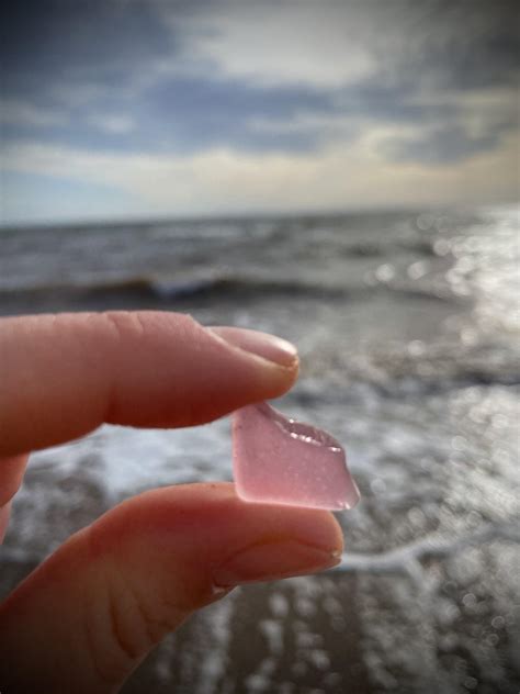 First Pink Sea Glass Piece R Seaglass