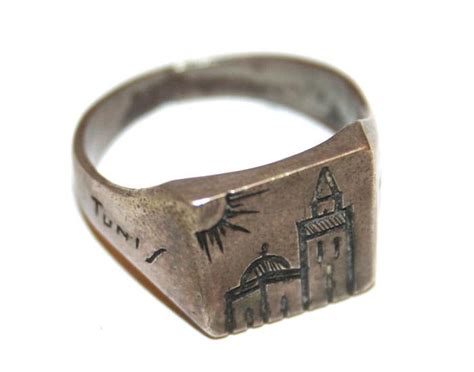 Trench Art Ring Carved In Tunis By A Wwii Serviceman For His
