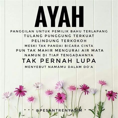 Sosok yang selalu menginspirasi adalah ayah. Ayah . http://ift.tt/2f12zSN | Kutipan positif, Islamic ...