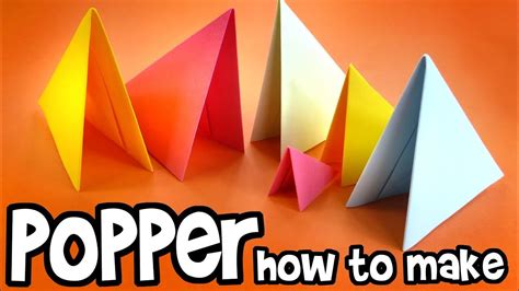 How To Make A Paper Popper Easy And Loud We Teach Everything Youtube