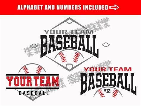Baseball Svg Baseball Team Shirt Svg Download File Dxf Eps  Etsy Uk