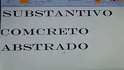 Substantivo Concreto E Abstrato Youtube