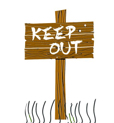 Keep Out Clip Art At Vector Clip Art Online Royalty Free