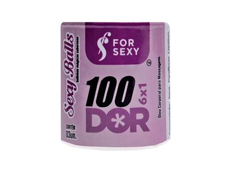 Bolinha Sexy Balls Funcional 100dor 03 Unidades For Sexy Fetiche Distribuidora