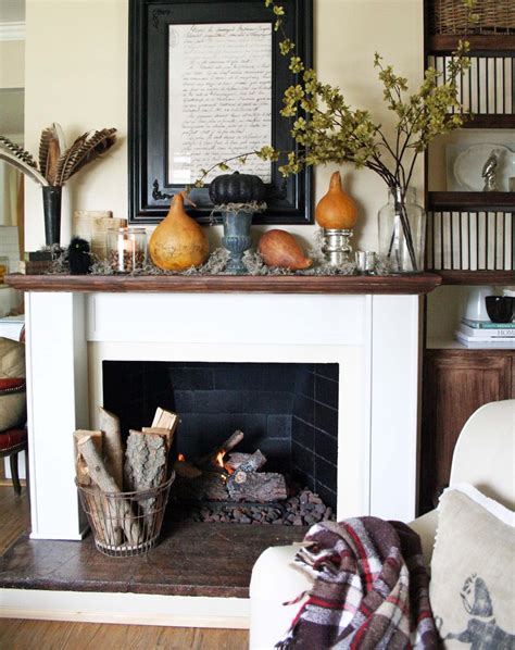 Making the most of the mantel: Picture Of exciting fall mantel decor ideas