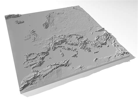 Europe High Resolution 3d Relief Maps 3d Model Cgtrader